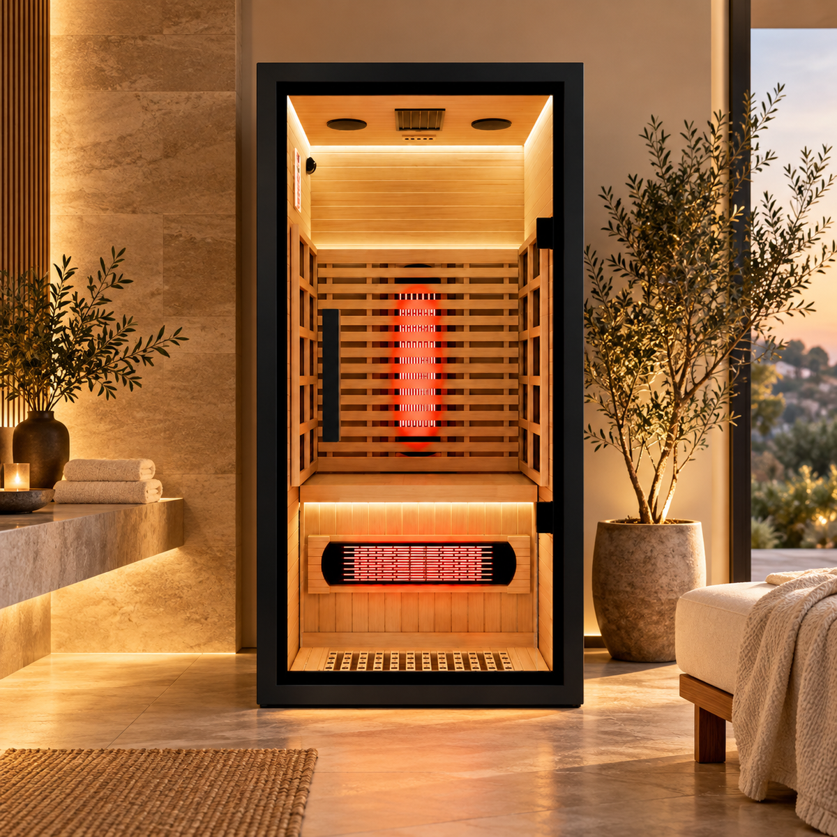 YardSauna Forest 1, 2 & 3-Person Indoor Infrared Sauna