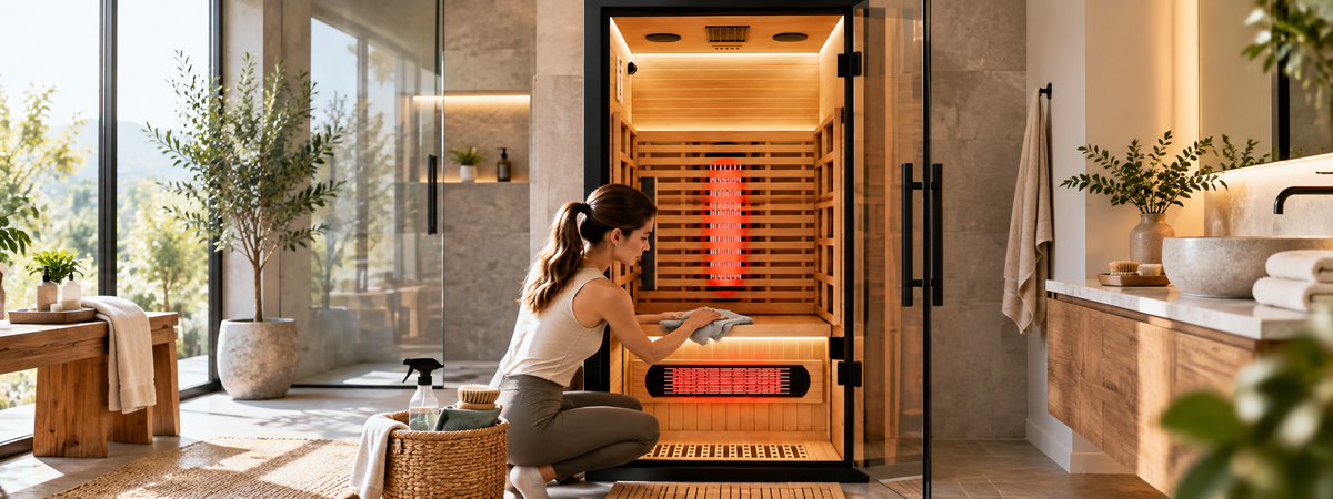 Sauna Maintenance Routine: Keep Your YardSauna Forest 2-Person Infrared Sauna Spotless