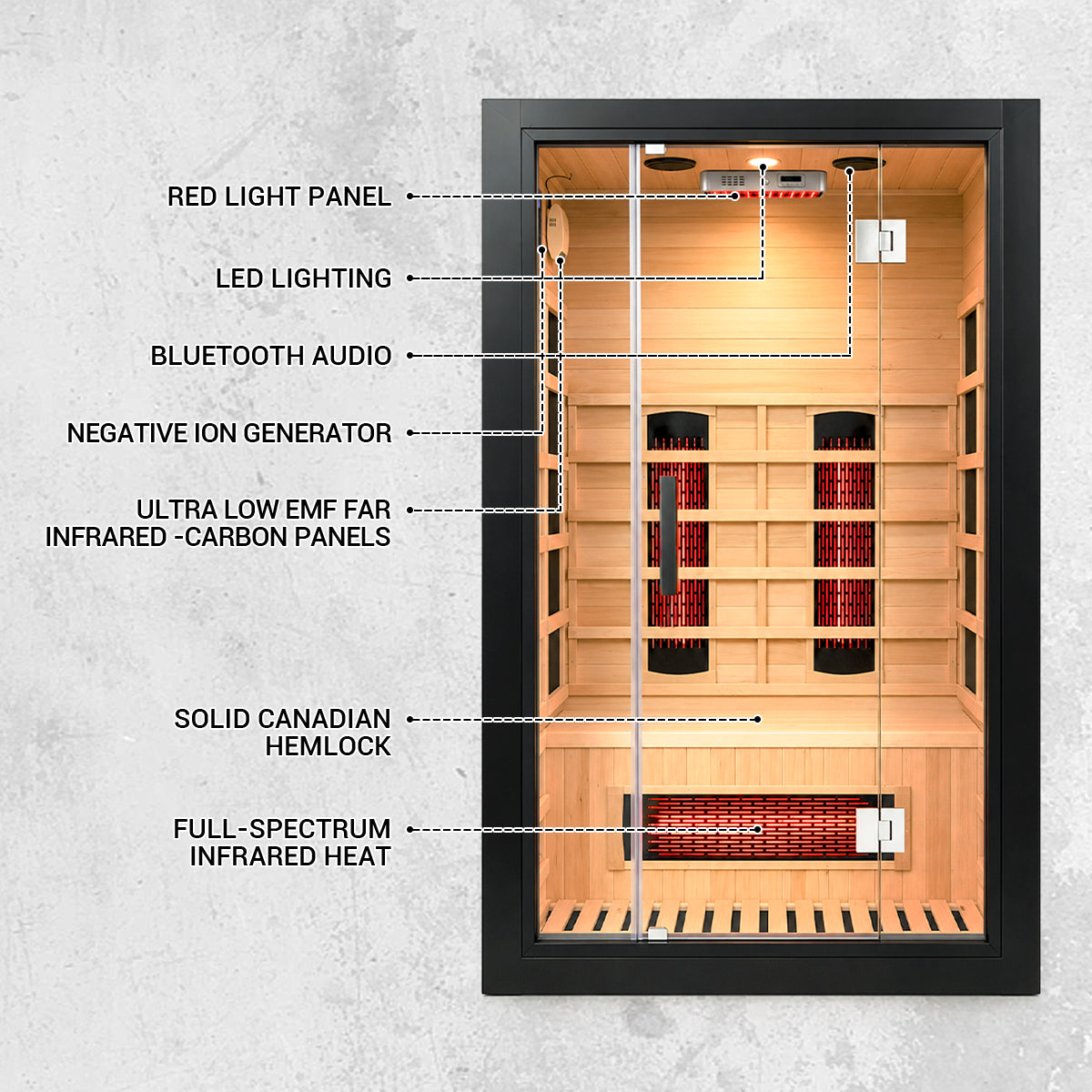 YardSauna Forest 2-Person Infrared Sauna