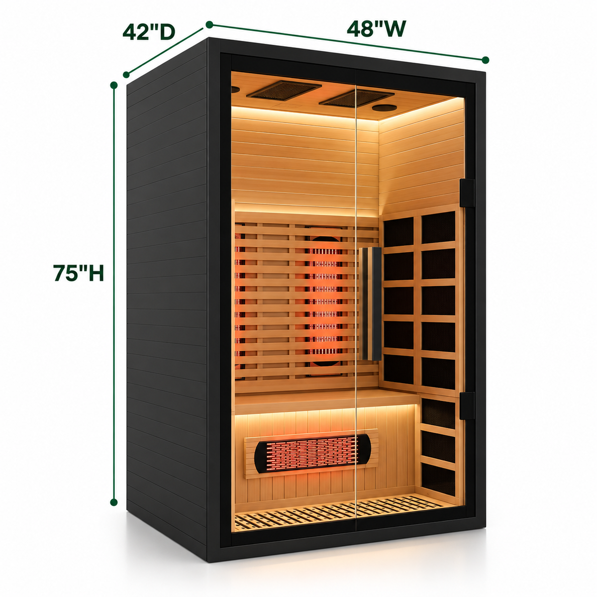 YardSauna Forest 2-Person Infrared Sauna