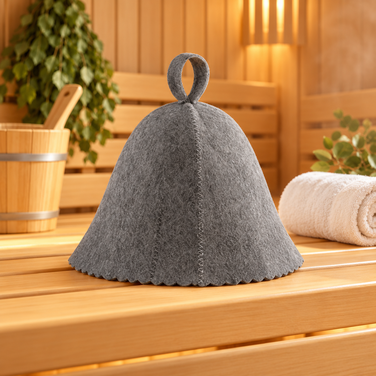 Yard Sauna Wool Sauna Hat